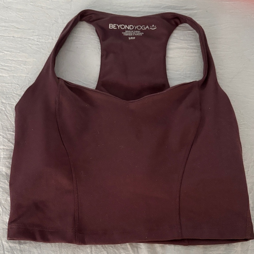 Beyond Yoga Deep Burgundy Activewear Top